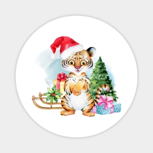 New Year Symbol - Tiger, Christmas Tiger Magnet